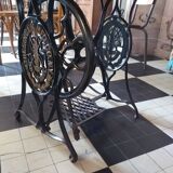 Table ronde style industriel