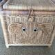 Wicker toy chest