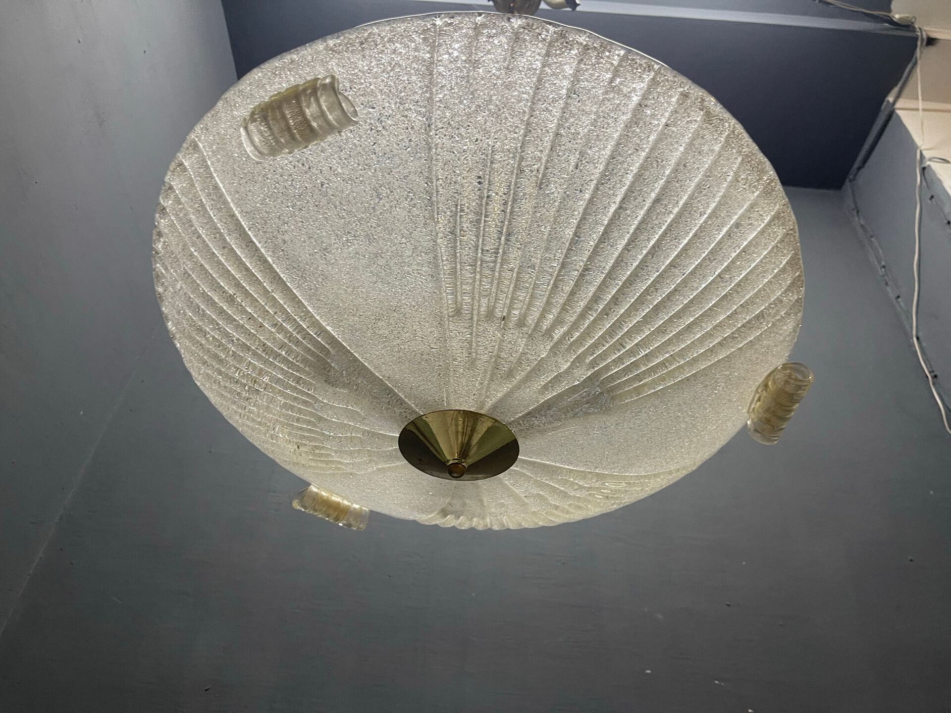 Large Murano Glass Pendant Light, Italy, 1970s