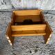 Accent Furniture Stool Wood Brutalist Vintage #D623