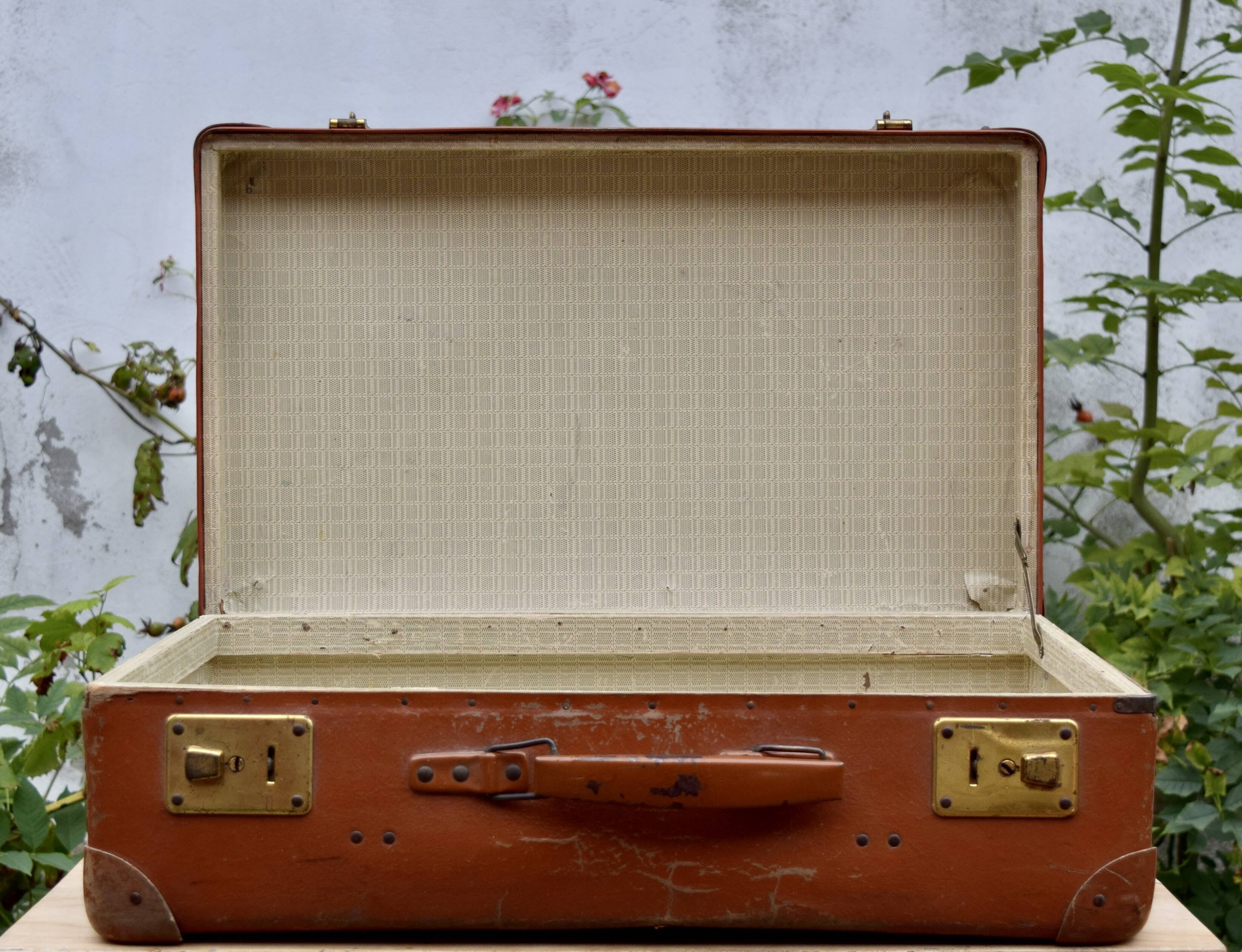 Vintage cardboard suitcase