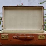 Vintage cardboard suitcase