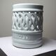 Porte-pinceaux porcelaine réticulée céladon Corée style Joseon XXe