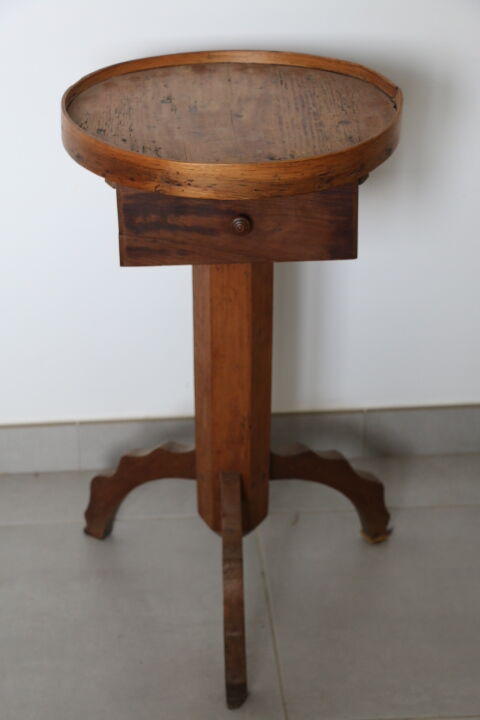 Sellette à tiroir bois 1950