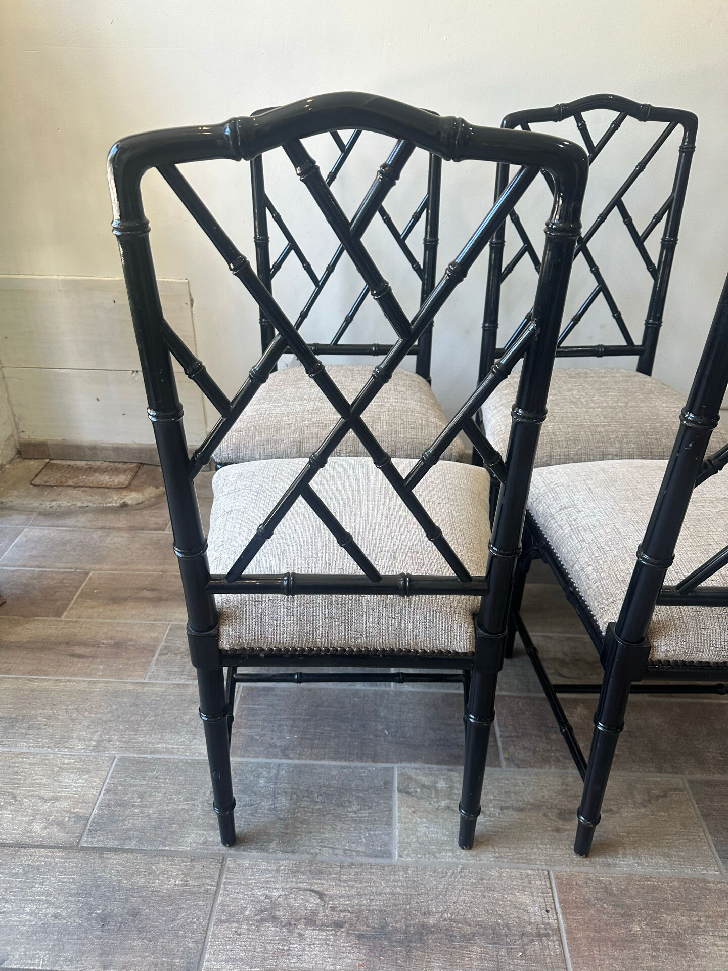 Lot de 4 chaises vintage