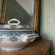 Old tureen or vegetable in Iron Earth Prima de Saint Amand
