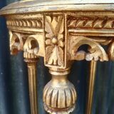 Louis XVI style harness in gilded wood and marble