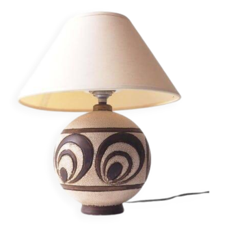 Art Deco ceramic ball lamp
