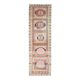 Vintage Turkish Hand-Knotted Wool Cotton Pink Runner Rug 99x345