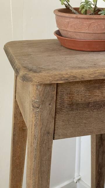 Vintage Oak Workbench Stool
