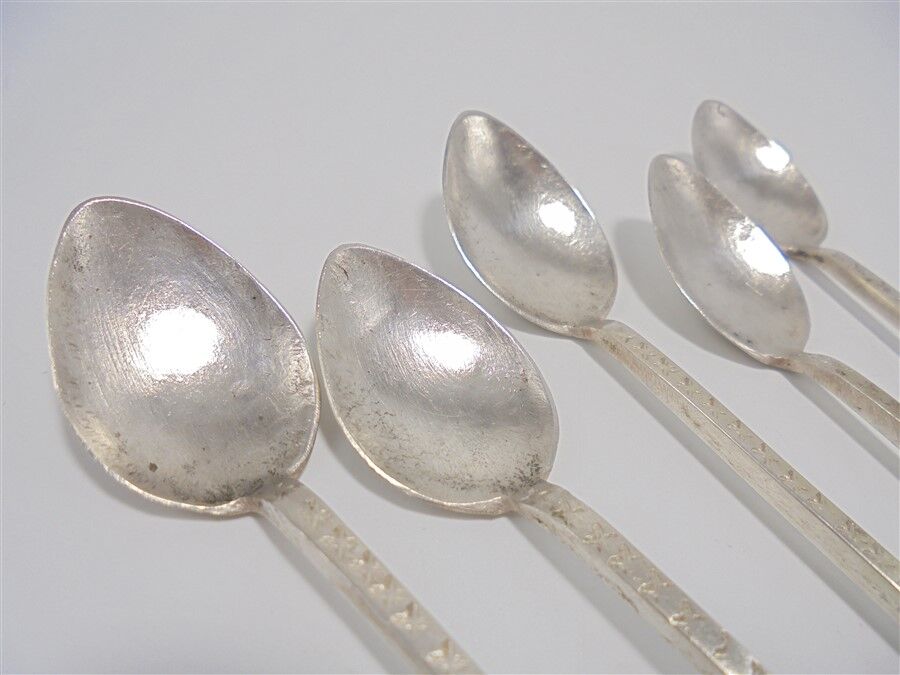 Set of 9 spoons with long handle