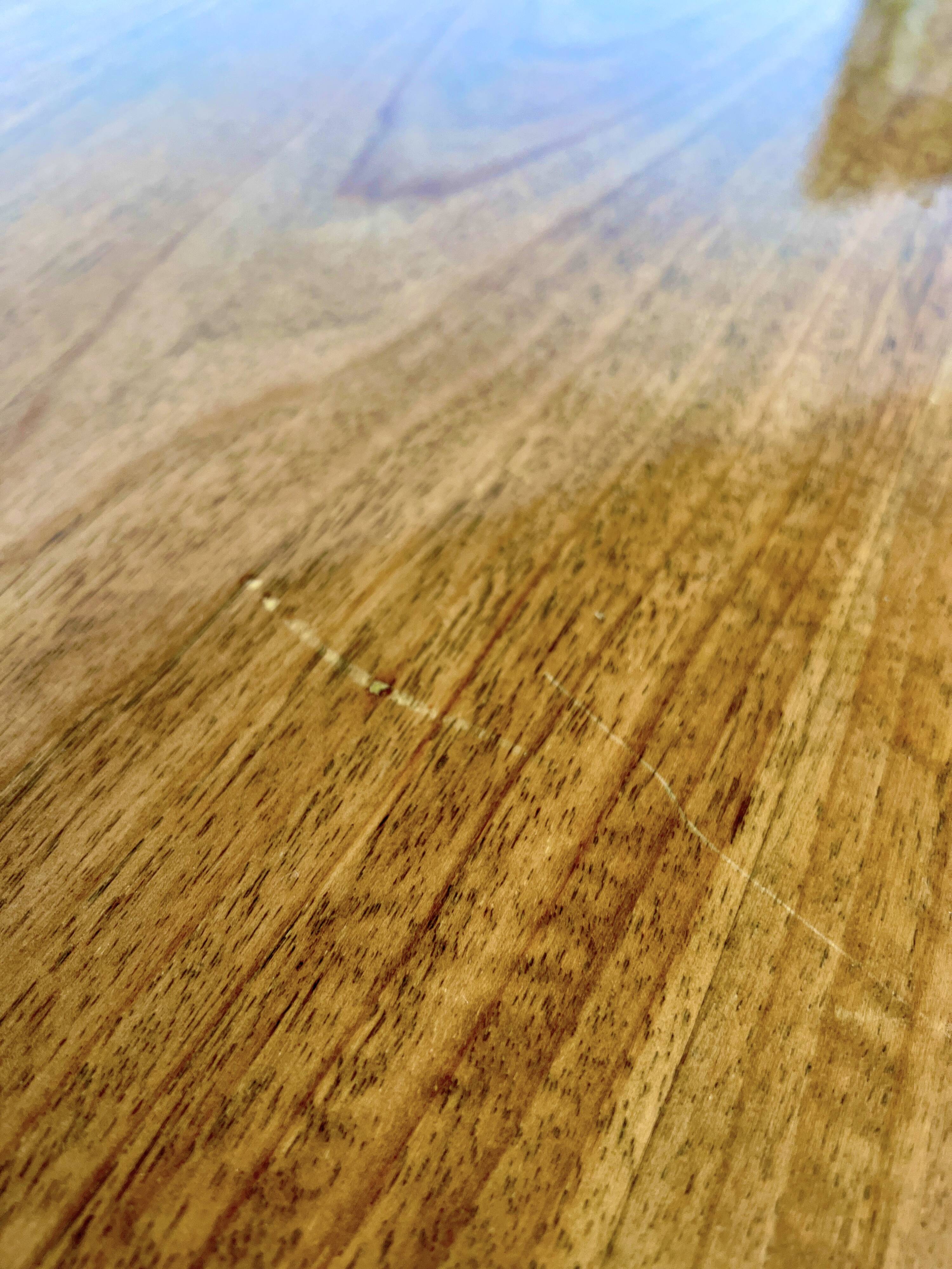 Italian walnut and chrome dining table with 4 drawers