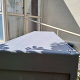 Art Deco 3-door glass bookcase