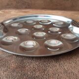 Set of 4 metal snail plates