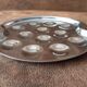 Set of 4 metal snail plates