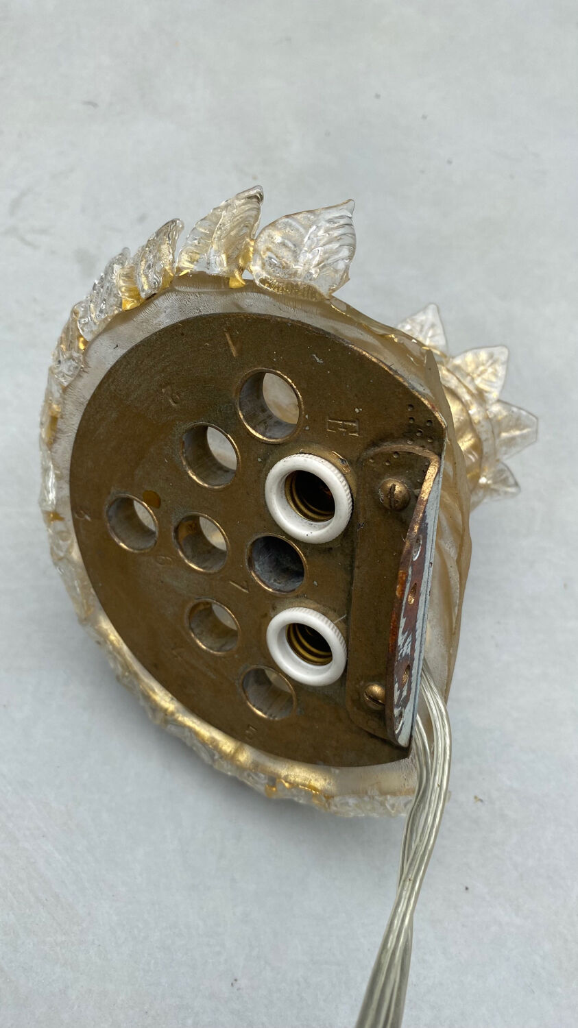 Murano glass wall sconces