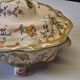 Superb vegetable dish/soup tureen in ceramic and its serving platter in very good condition.