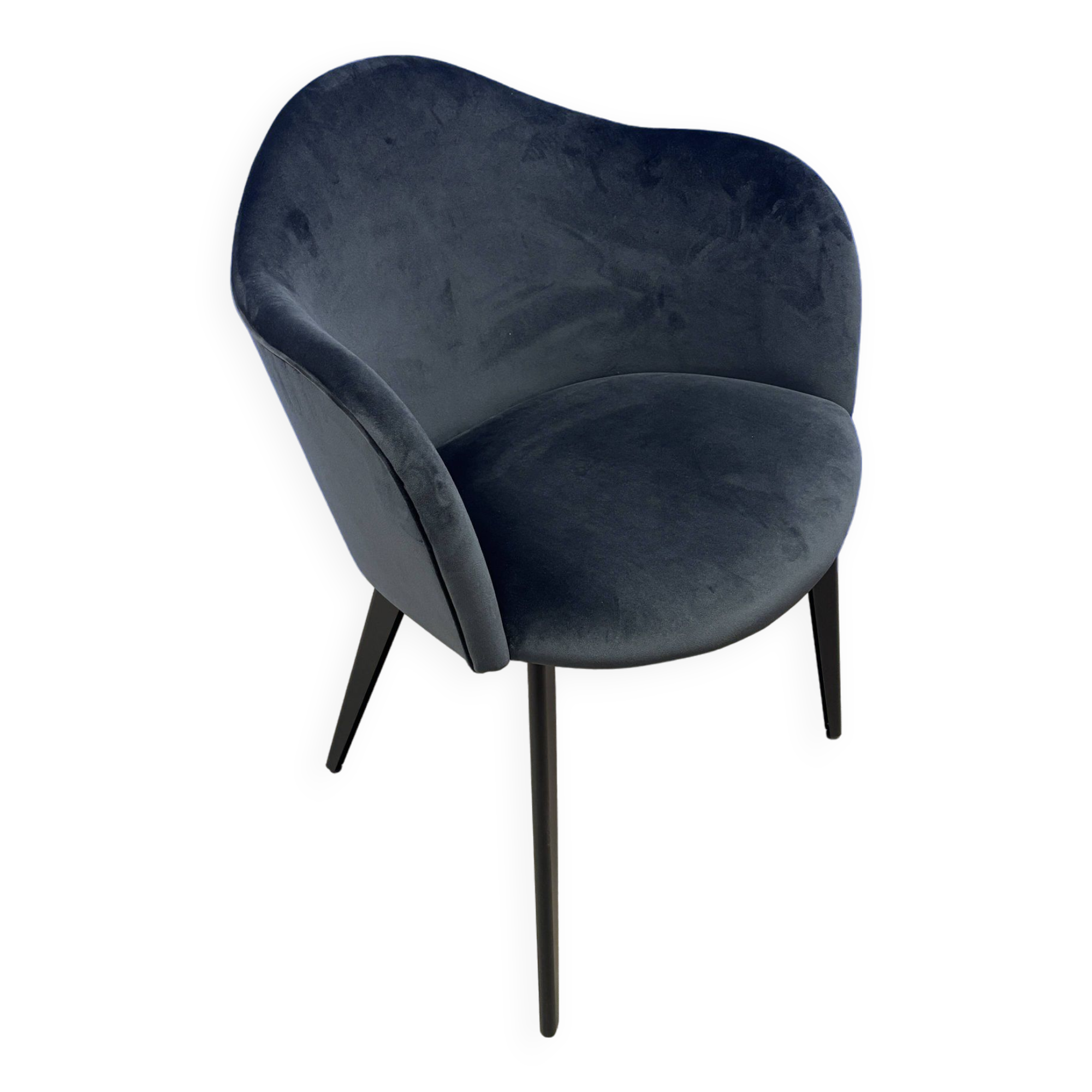Fauteuil Nuovo Velours Gris - Altassina