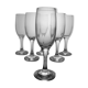 Set de 6 flûtes en verre