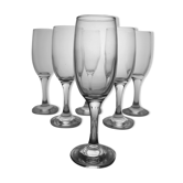 Set de 6 flûtes en verre