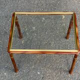 Scandinavian Art Deco style golden elm coffee table, 1960s