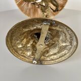 Table lamp gilded bronze palm tree and monkey