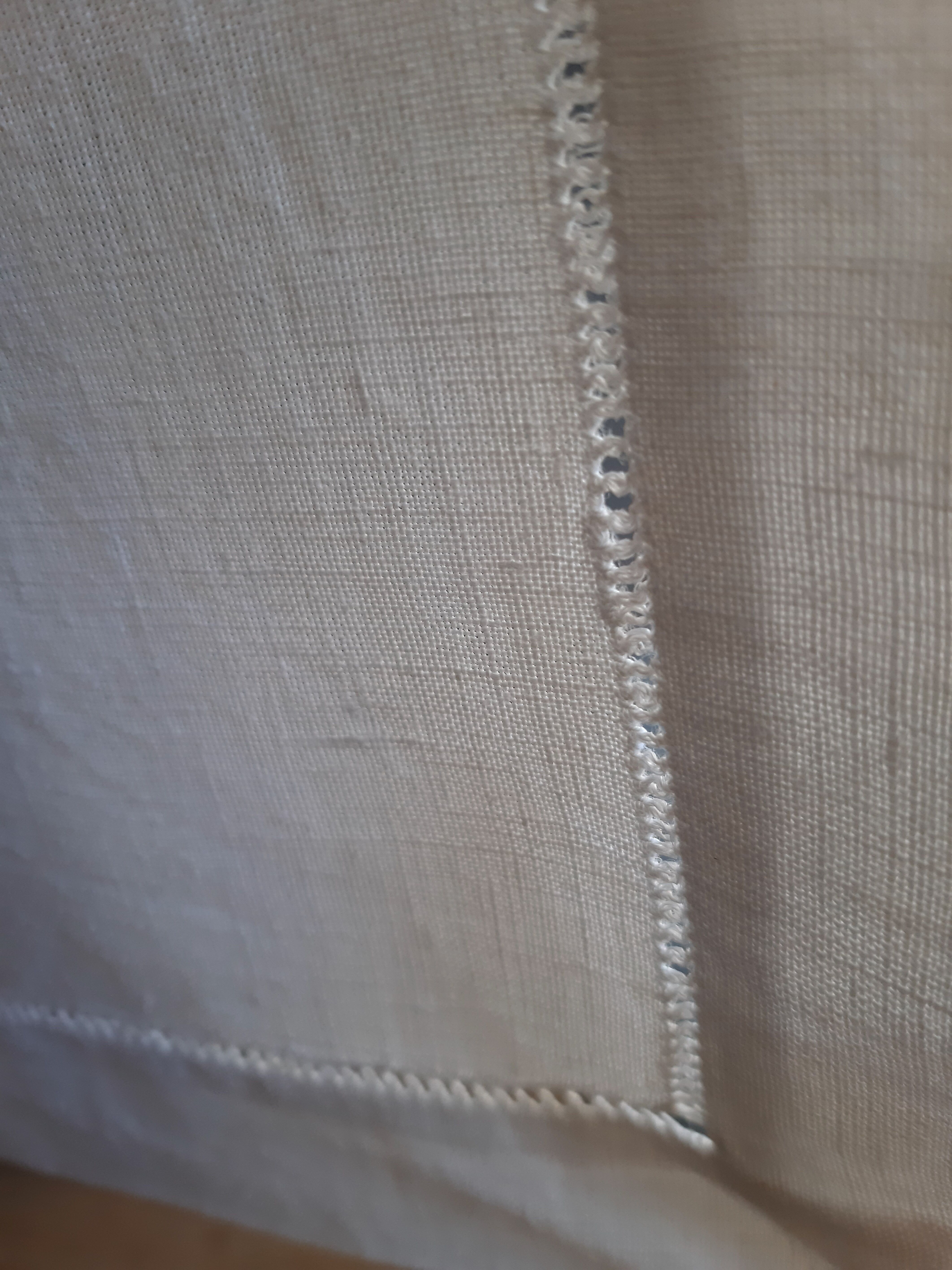 Old linen tablecloth