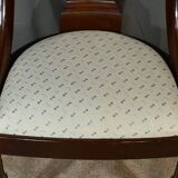 Set of 4 Gondola Chairs in Mahogany, Restoration period – Part 1, 19th century
