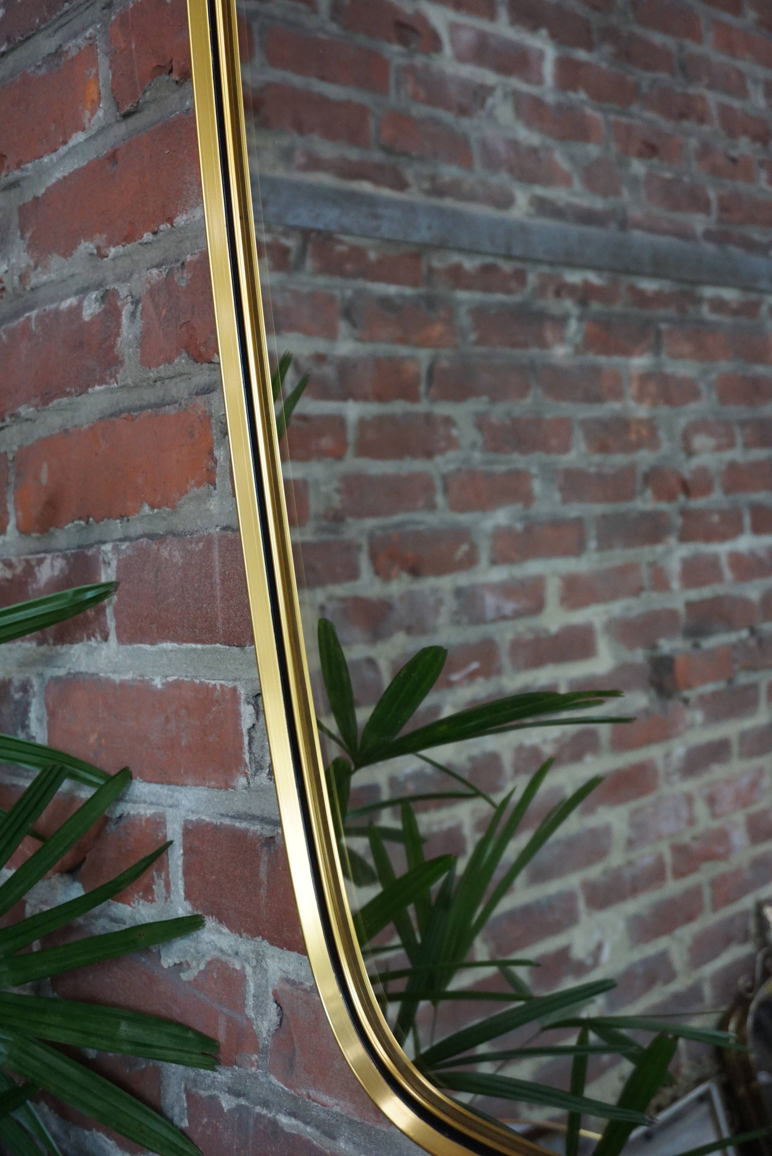 Mirror in brass - 81x38cm