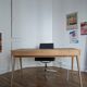 Bureau Habitat en cuir et bois