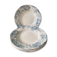 Set of 4 hollow plates Terre de Fer model "Derby" Choisy Le Roi