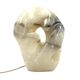 Sculptural alabaster table lamp, France 1980s