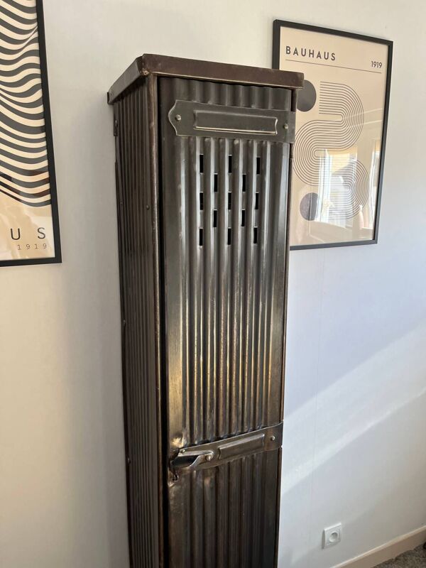 Ancien vestiaire Strafor 1 porte vintage industriel