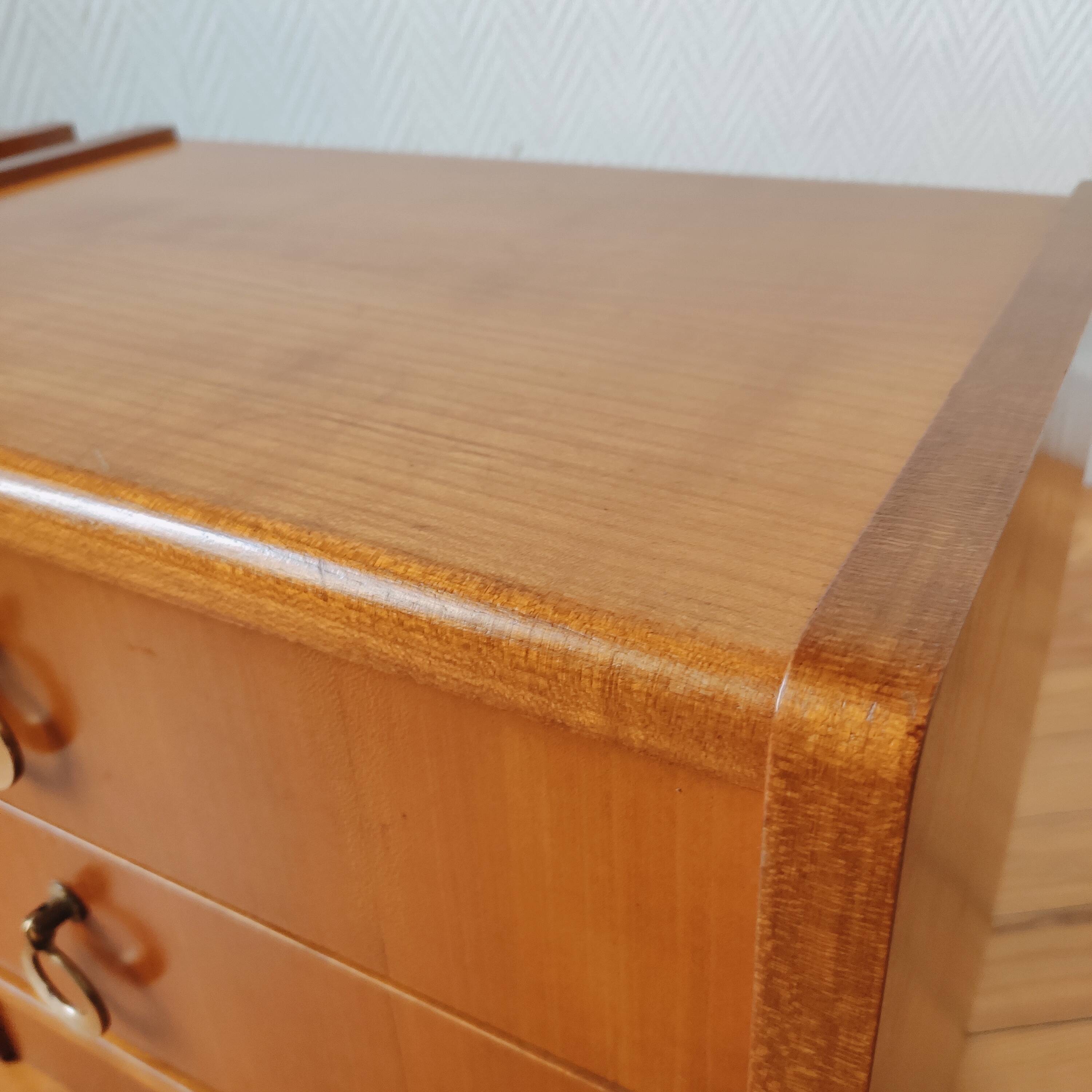 Pair of vintage Scandinavian bedside tables 1970