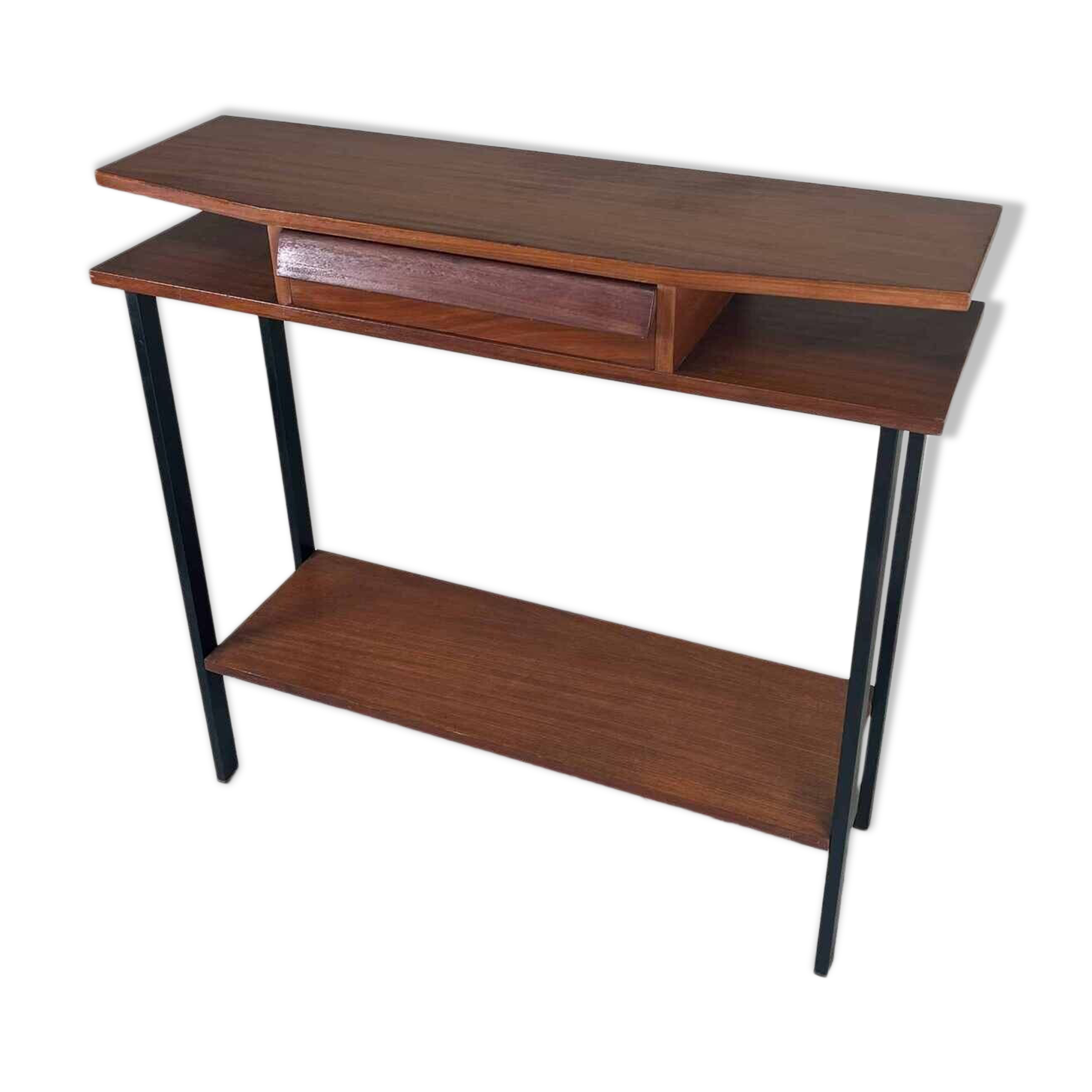 Vintage teak console Italy 1960
