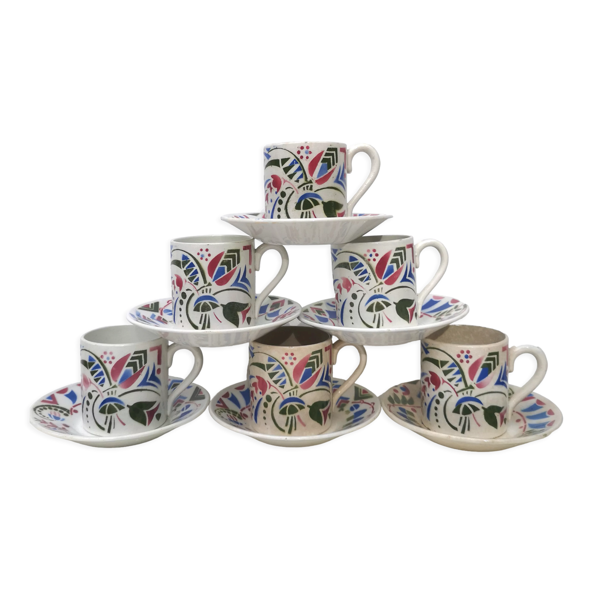 Art Deco coffee cups Galeries Lafayette