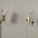 Pair of 50's wall lights from LUNEL