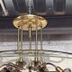 Chandelier in glass and brass attributed to Pietro Chiesa for Fontana Arte, 1940s.