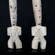 Pair of Adan Fetishes on Bases - Ghana, African Tribal Ethnic Art