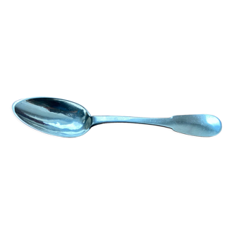 Solid silver soup spoon