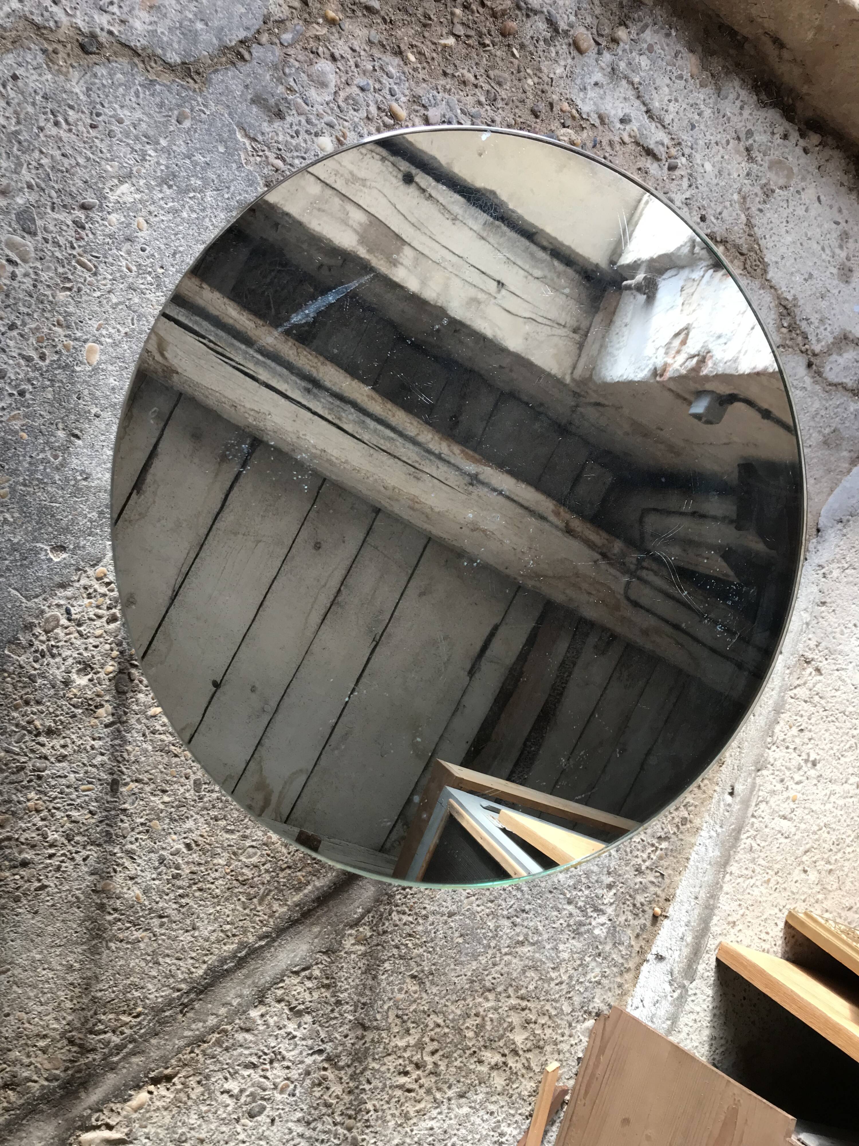 Coffee table end table art deco mirror