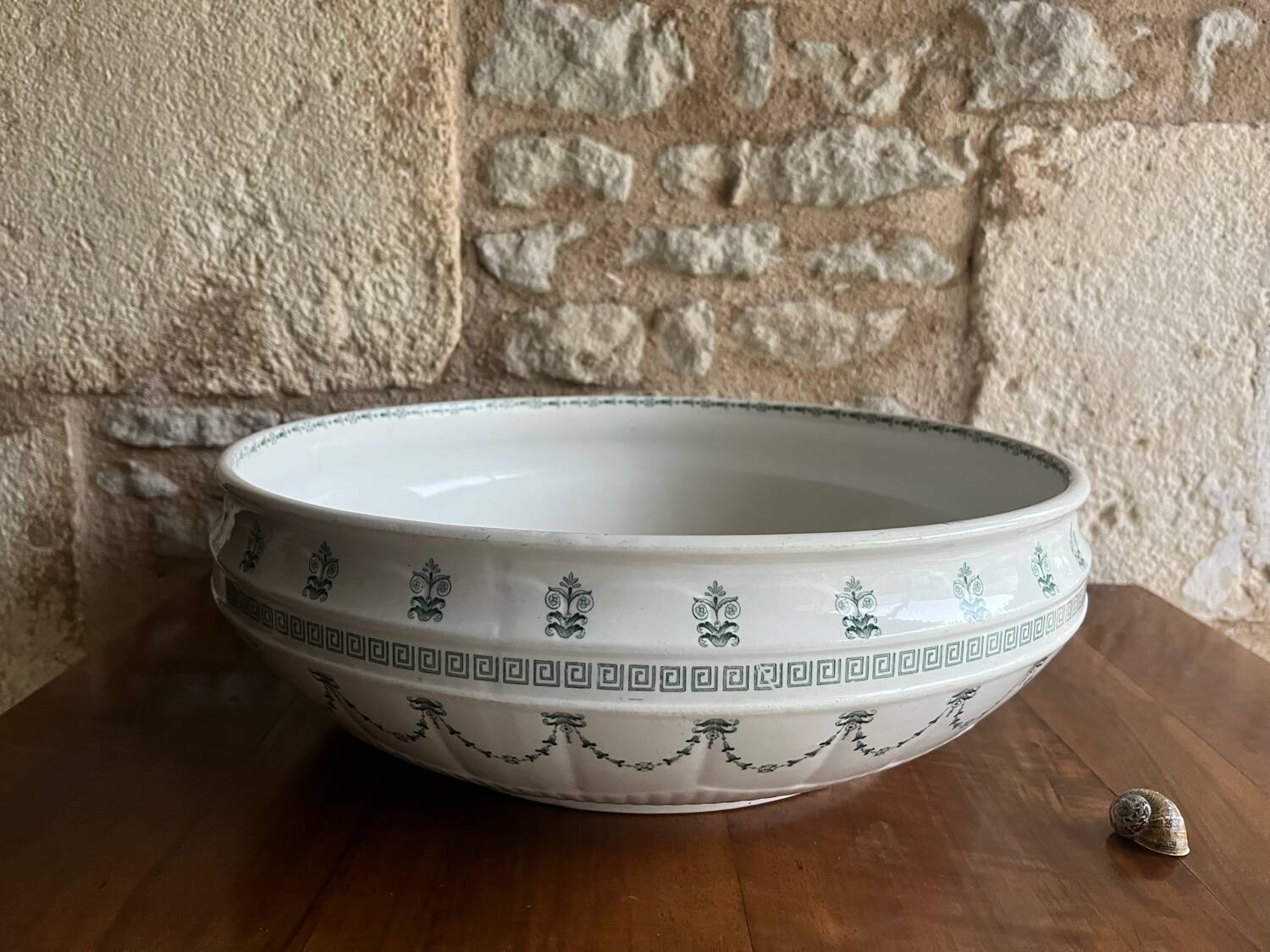 Gien Iron Earth. Marie Louise Bowl Basin D40 cm