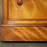 Victorian pedestal desk by Morris & Co circa 1880 in satinwood.