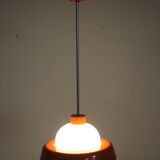 1970s Glass Pendant Lamp by Kamenicky Senov, Czechoslovakia