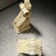 Moulded plaster bookends