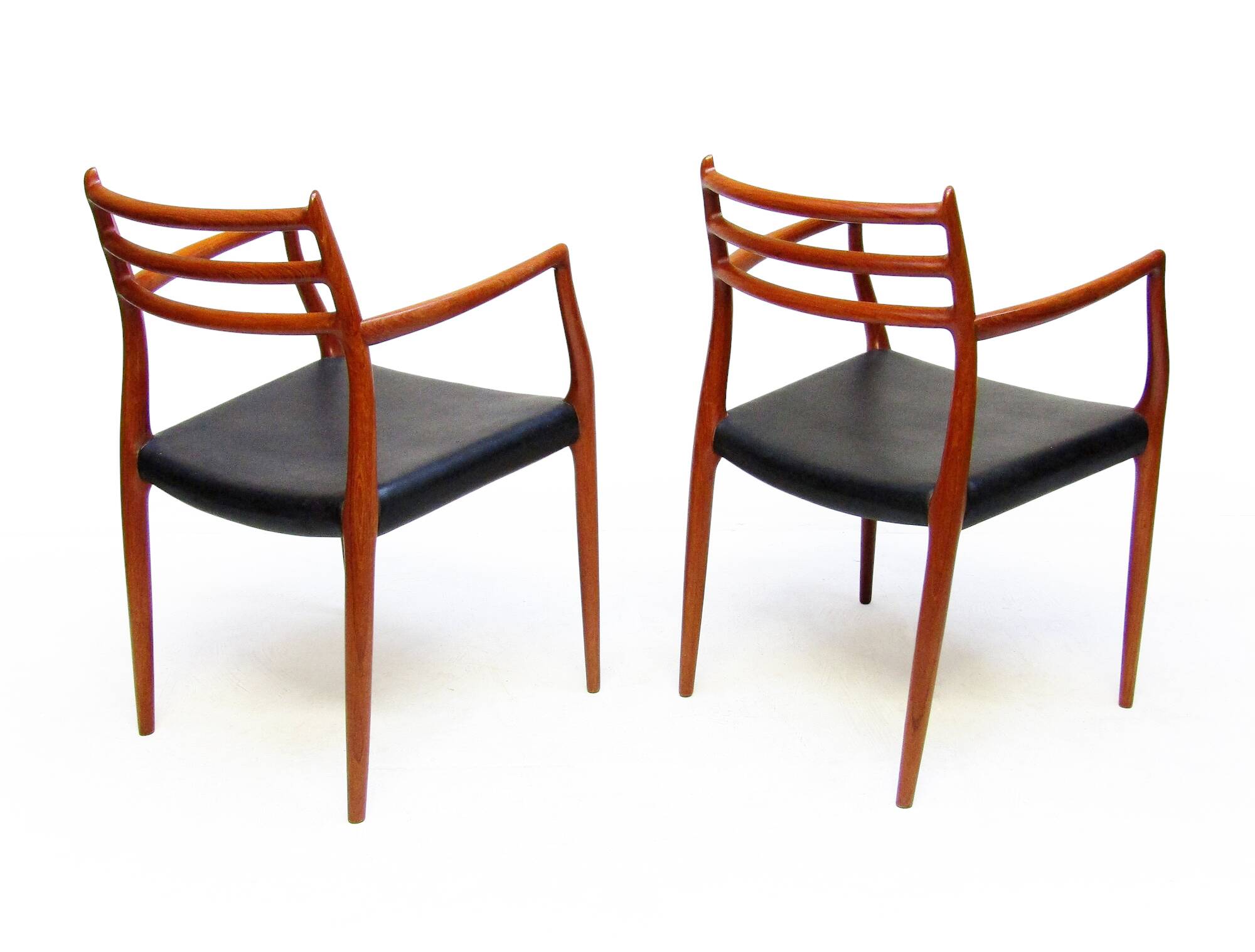 Set of Four 1950s Danish Model 62 and Model 78 Dining Chairs by Niels Molle