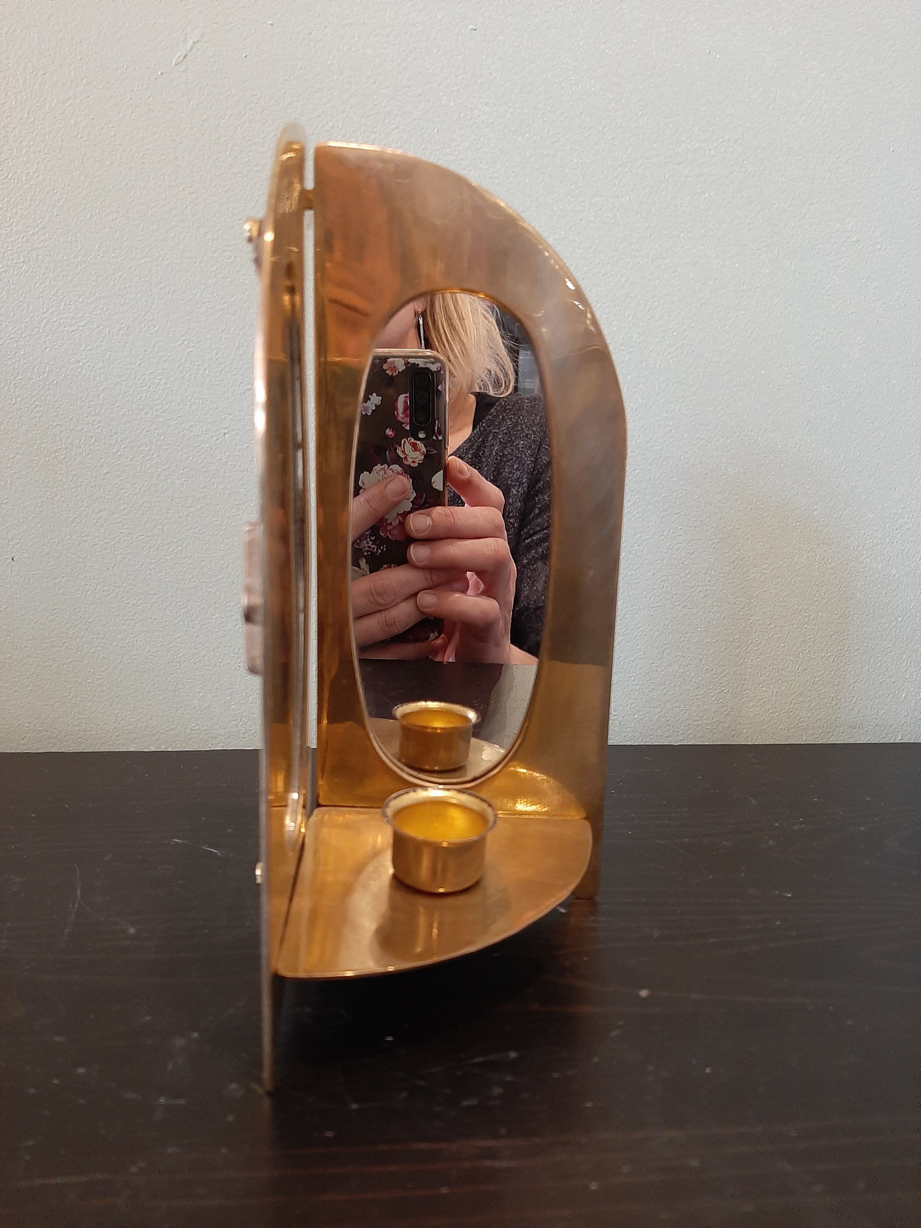 Bougeoir vintage laiton