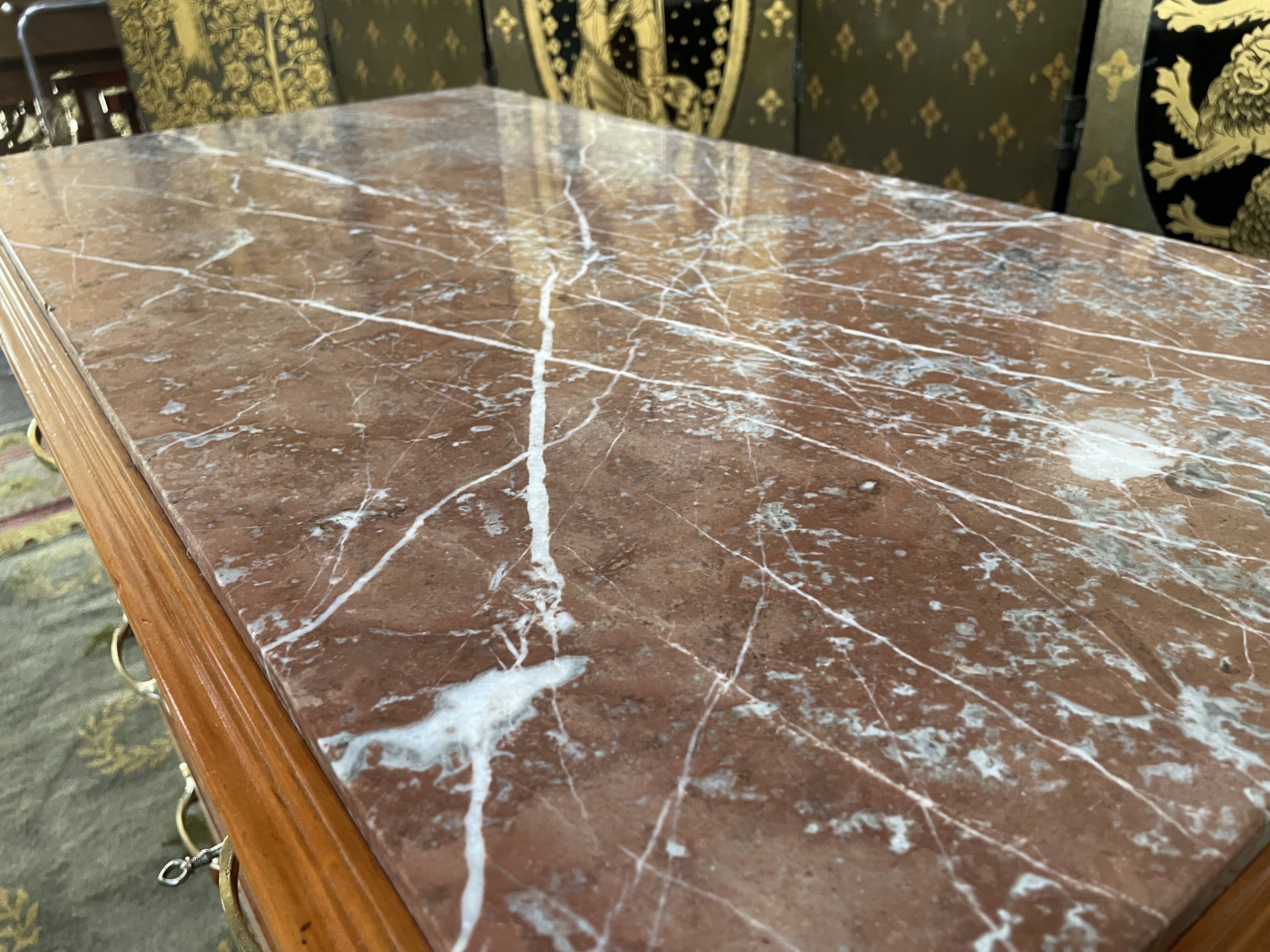 Art Nouveau cherry chest of drawers