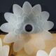 Set of 3 Art Deco glass paste pendant lights