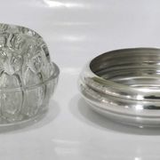 Pique flowers or wears silver metal pen Christofle Gallia